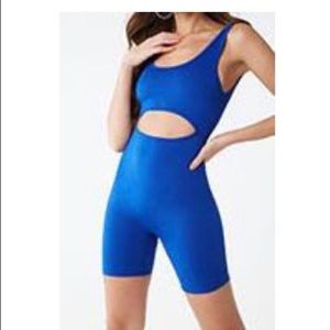 Royal Blue Cut-Out Romper